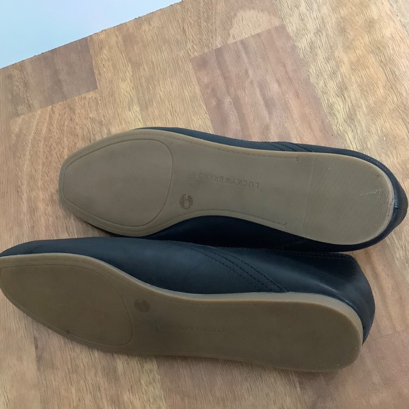 Lucky Brand Black Flats Sz 12, like NEW - Picture 4 of 8